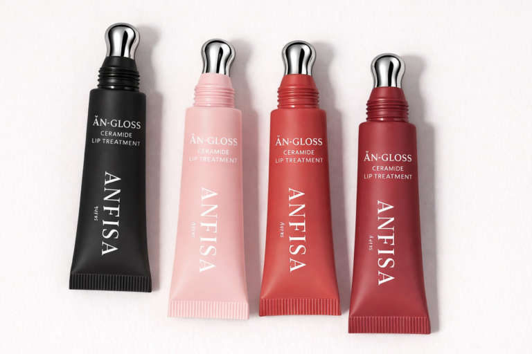 ÂN-GLOSS Ceramide Lip Treatment by Anfisa in Angel Food Cake, Spice Cake, Berry Crumbl and Original shades